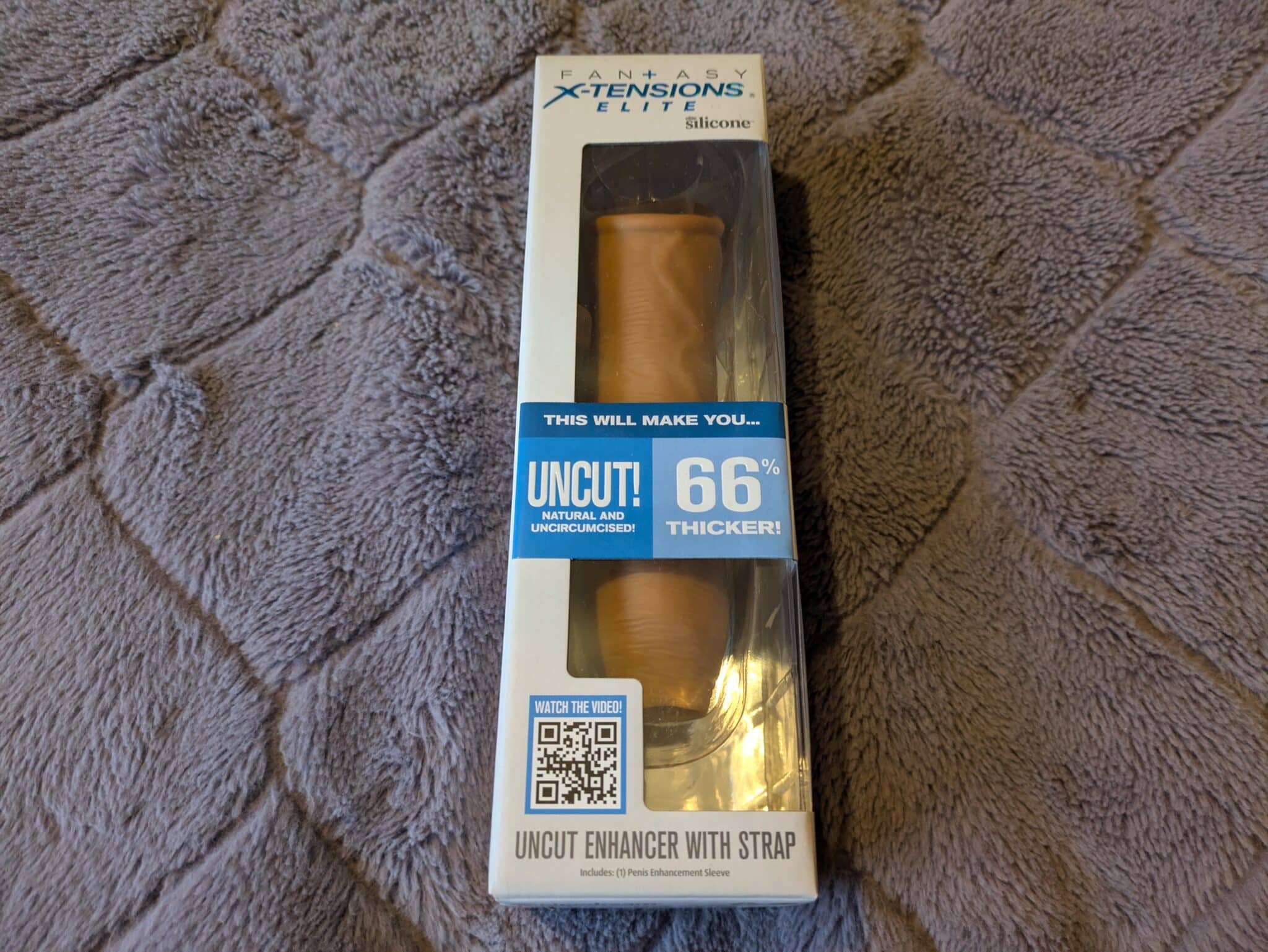 Fantasy X-Tensions Uncut Penis Enhancer with Strap Packaging