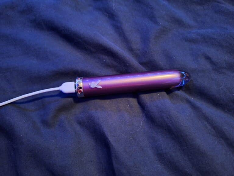 Playboy Pleasure Amethyst Glass Bullet Vibrator - 