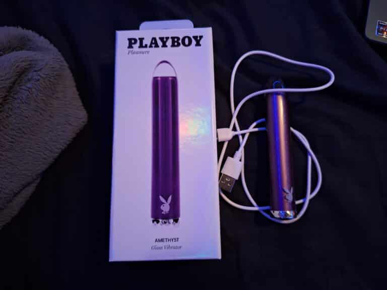 Playboy Pleasure Amethyst Glass Bullet Vibrator - 