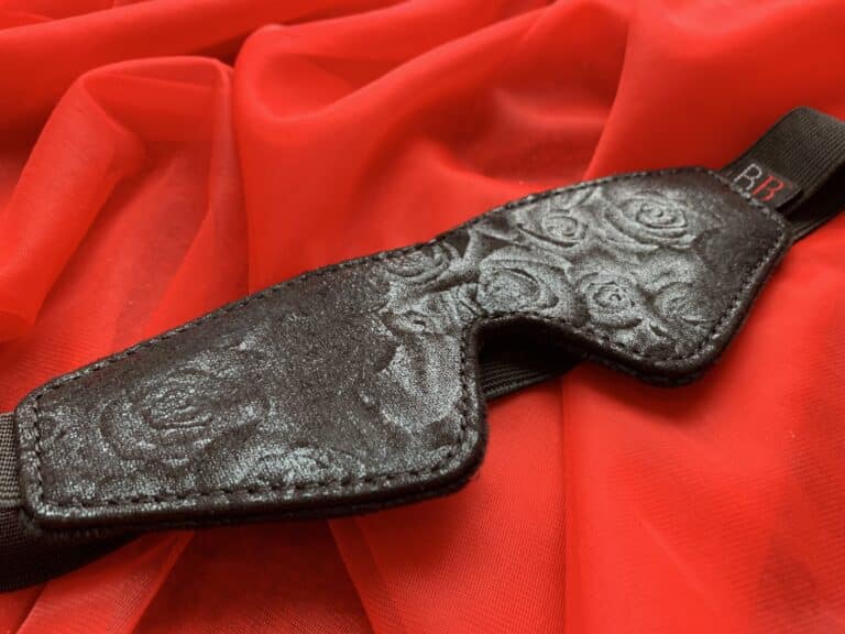 Bondage Boutique Black Rose Blindfold - 