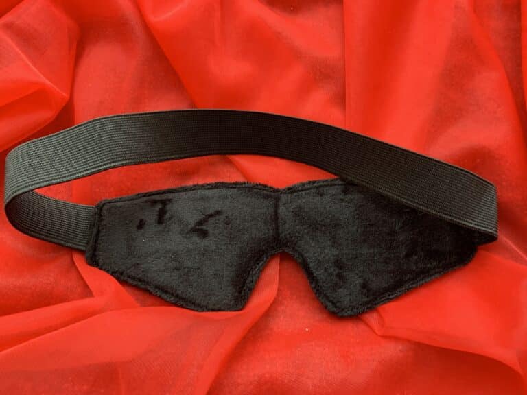 Bondage Boutique Black Rose Blindfold - 