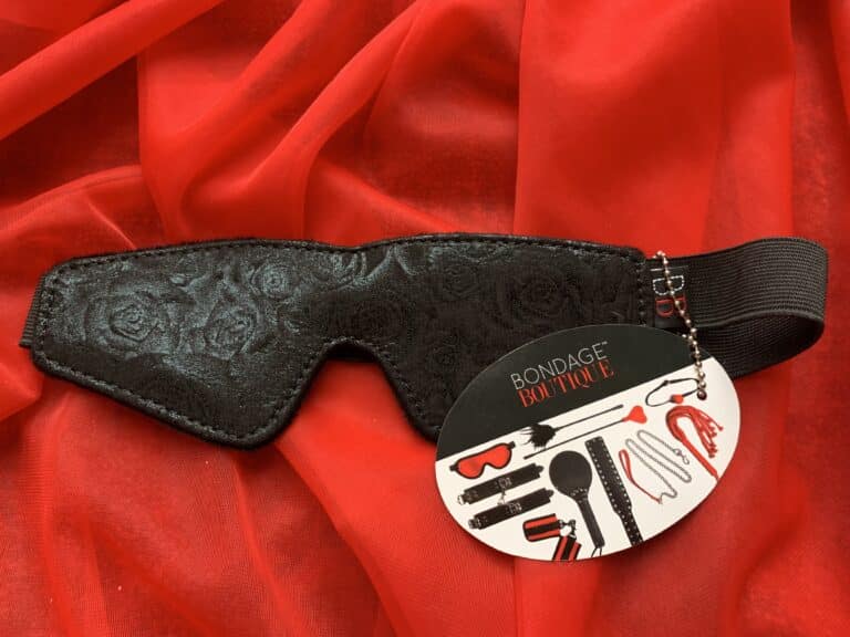 Bondage Boutique Black Rose Blindfold -  