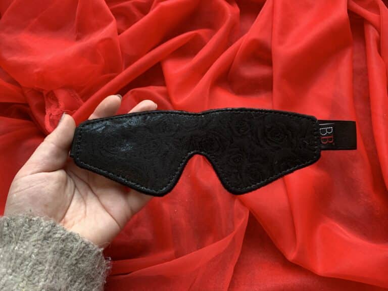 Bondage Boutique Black Rose Blindfold - 
