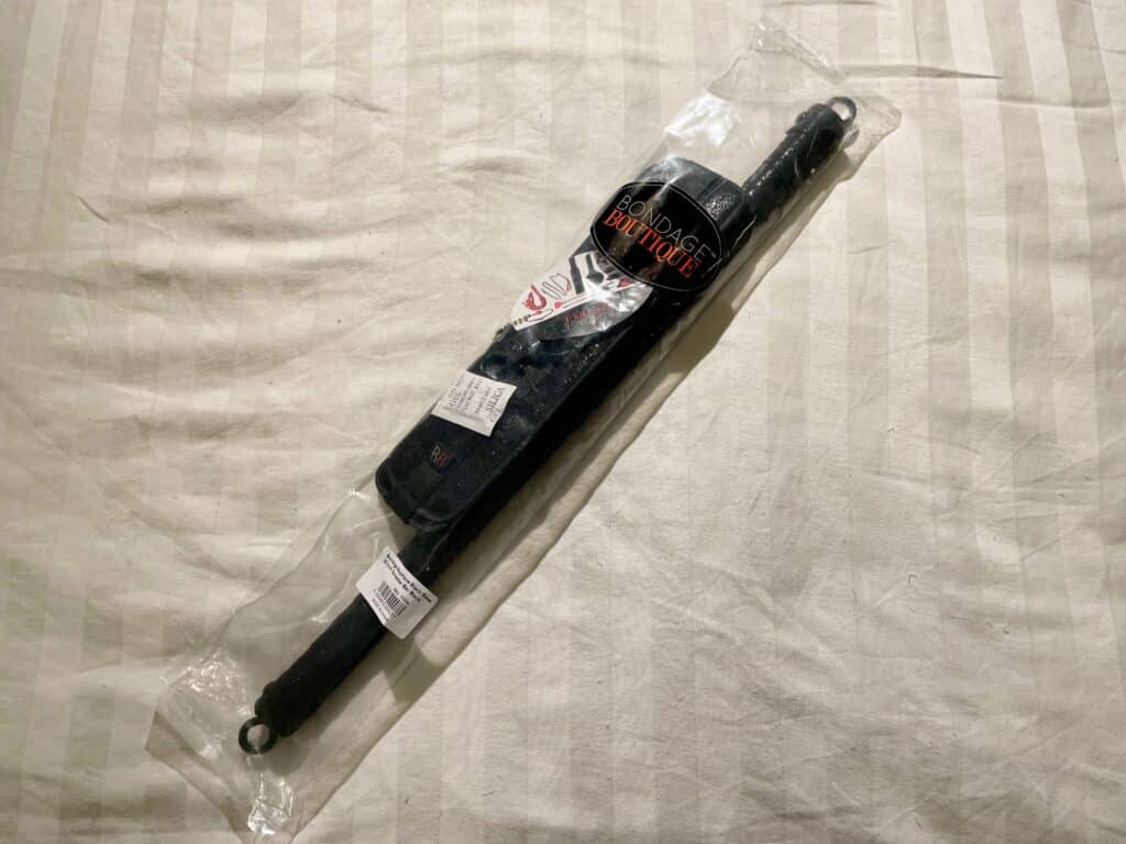 Bondage Boutique Black Rose Spreader Bar - 