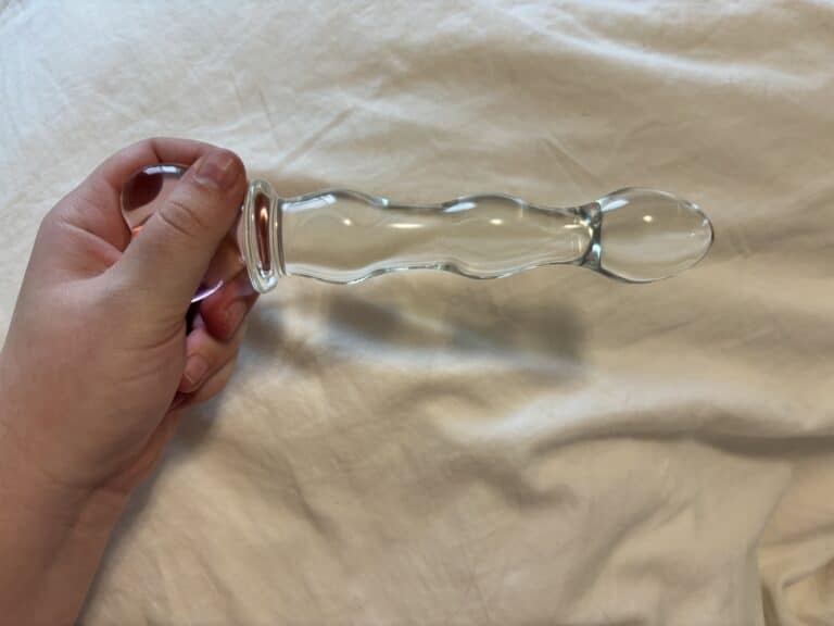 NS Novelties Crystal Heart of Glass Dildo - 