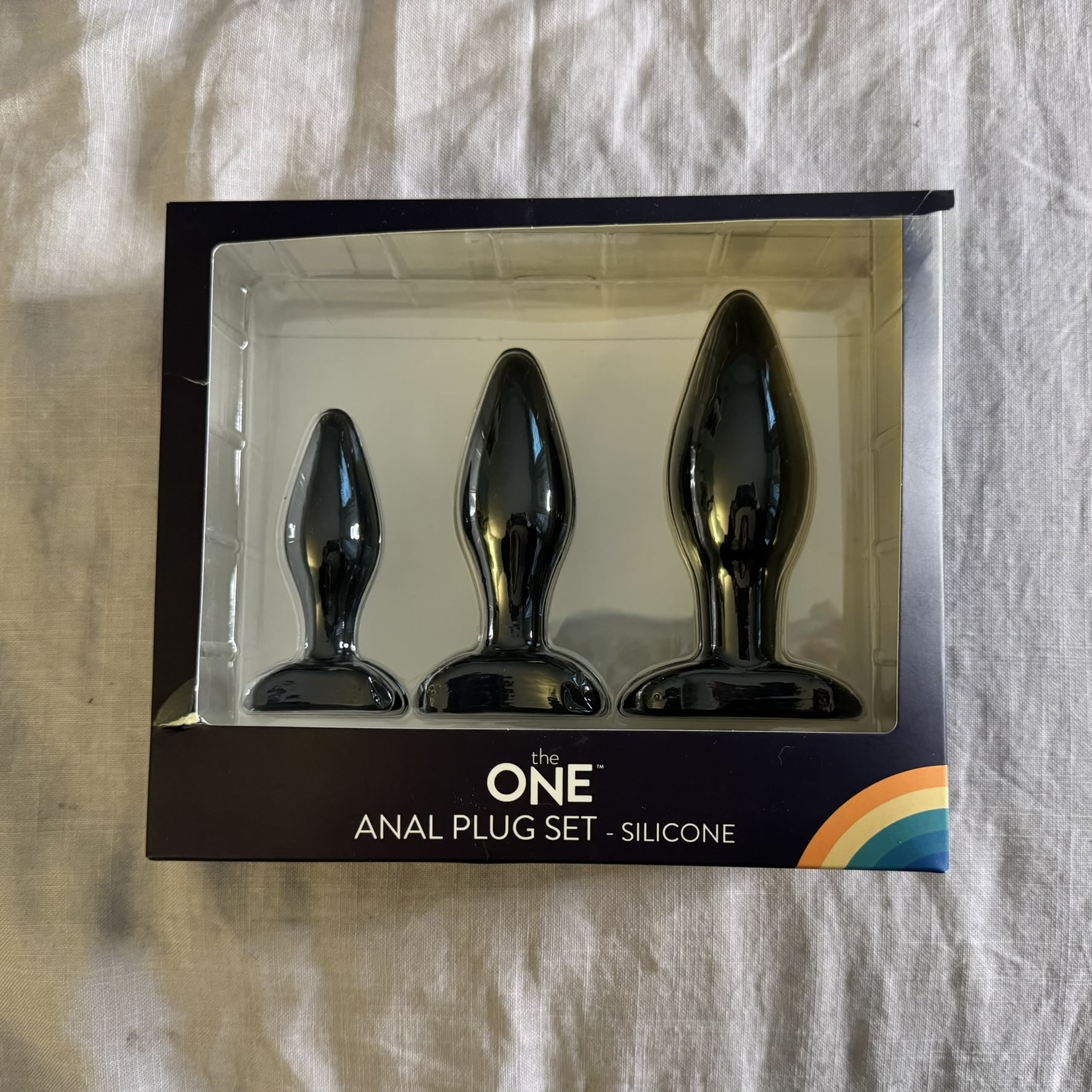 The One Anal Plug Set Packaging