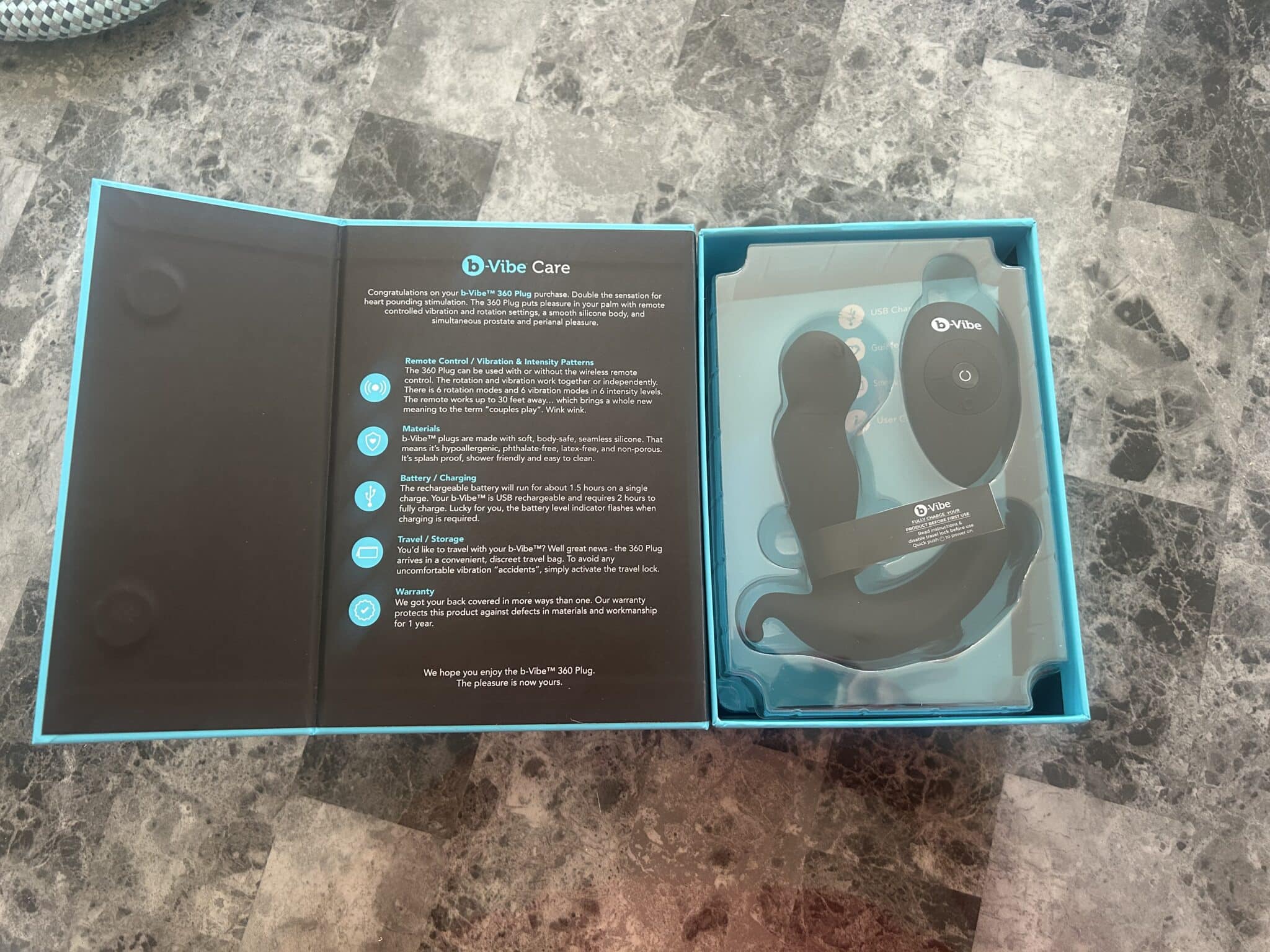 b-Vibe 360 Plug Packaging