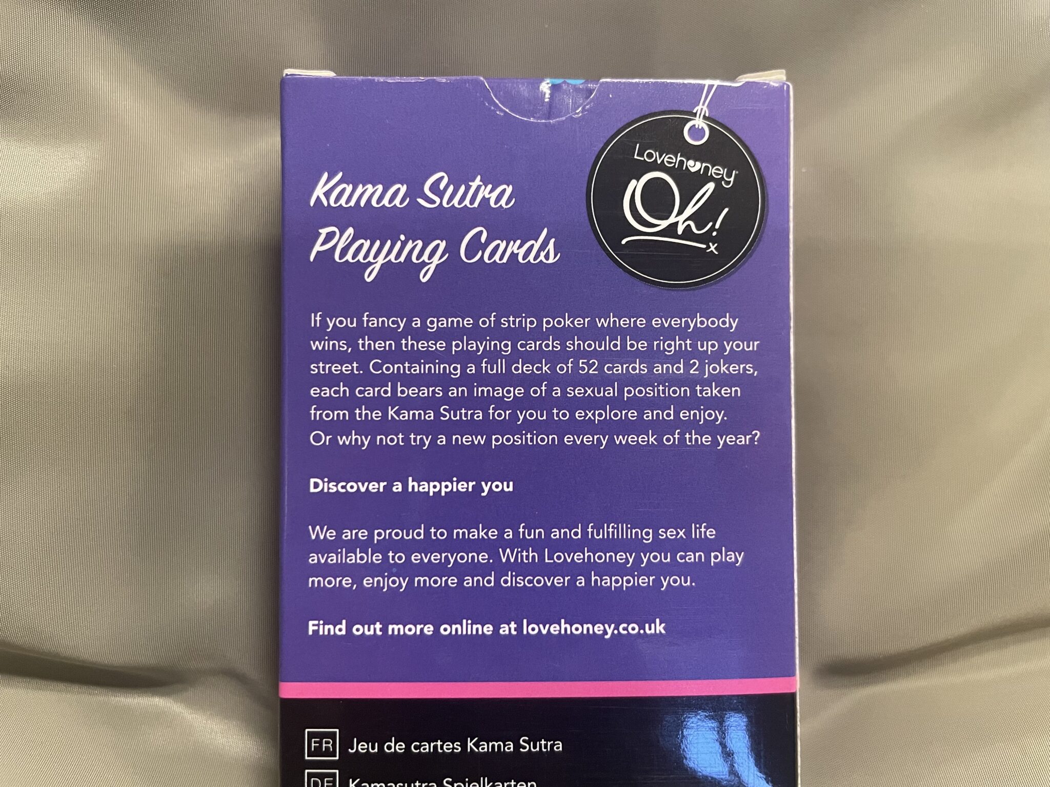 Lovehoney Kama Sutra Playing Cards  Ease of Use