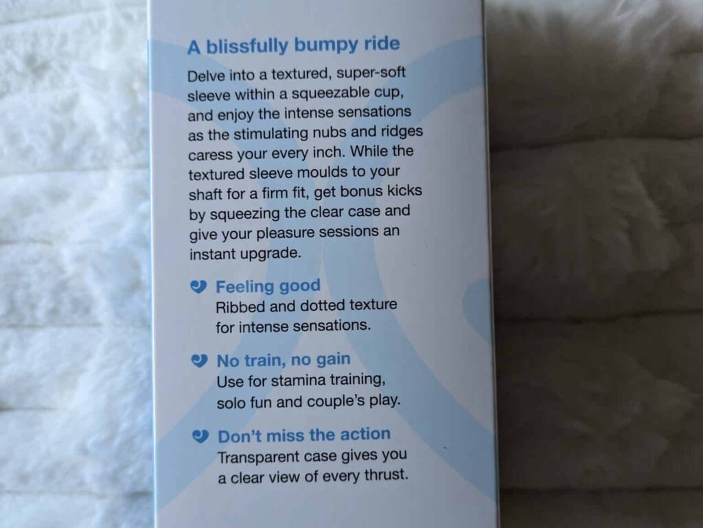 Lovehoney Heads Up Clear Textured Stroker  - 