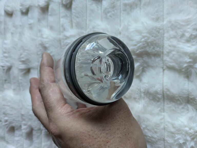 Lovehoney Heads Up Clear Textured Stroker  -  