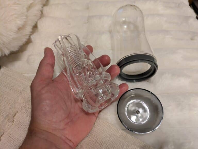 Lovehoney Heads Up Clear Textured Stroker  - 