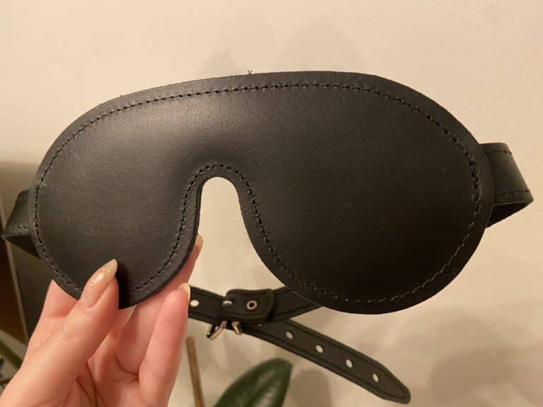 DOMINIX Deluxe Padded Leather Blindfold - 