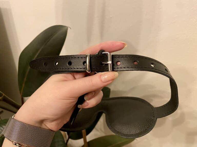 DOMINIX Deluxe Padded Leather Blindfold - 