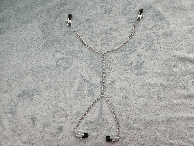 DOMINIX Deluxe Adjustable Labia and Nipple Clamps - 