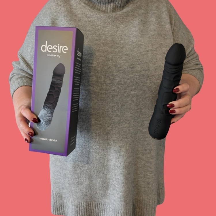 Desire Luxury Realistic Dildo Vibrator. Slide 10