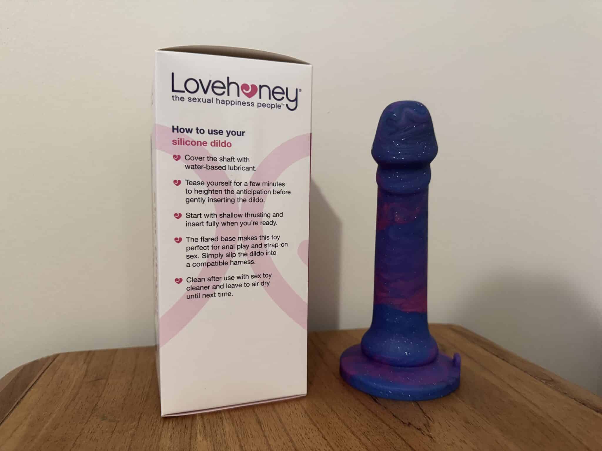 Lovehoney Super Soft Galaxy Dildo Packaging