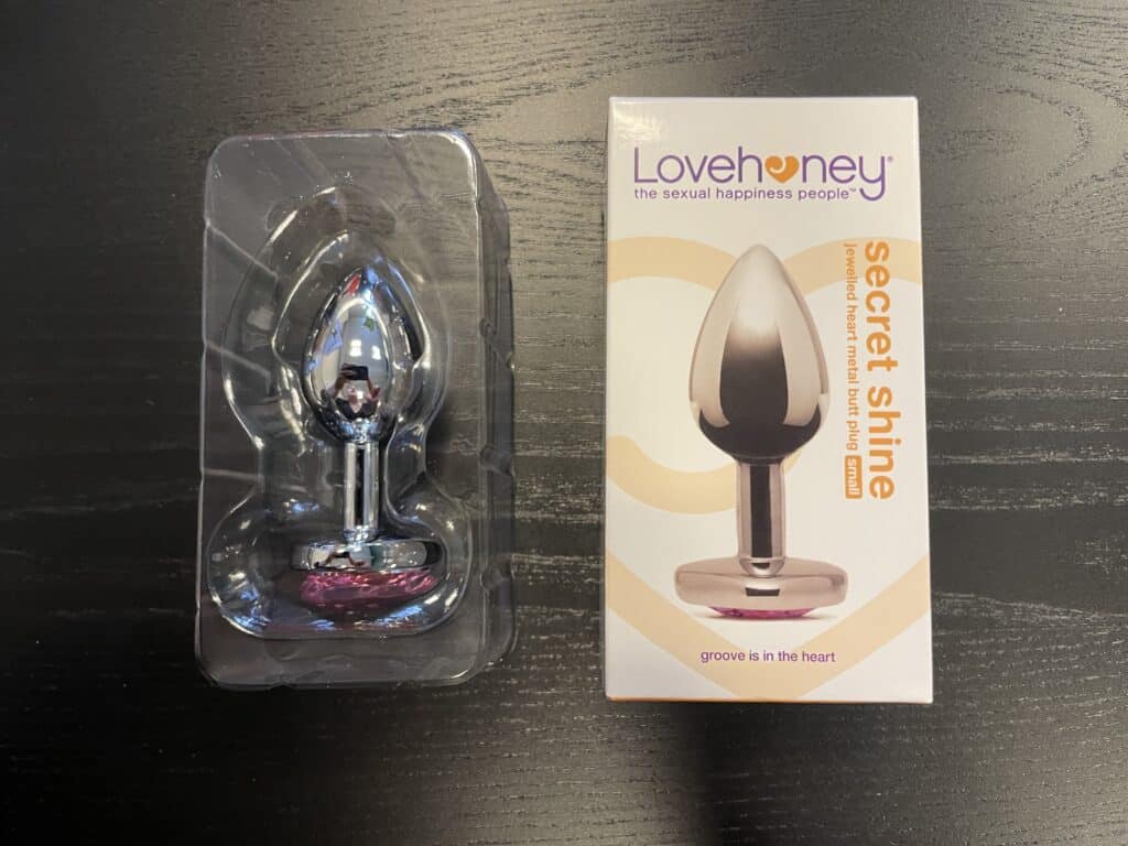 Lovehoney Jeweled Heart Metal Butt Plug - 