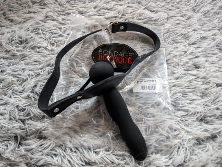 Bondage Boutique Silicone Gag with Dildo Review