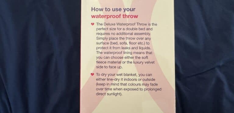 Lovehoney Luxury Waterproof Throw Review