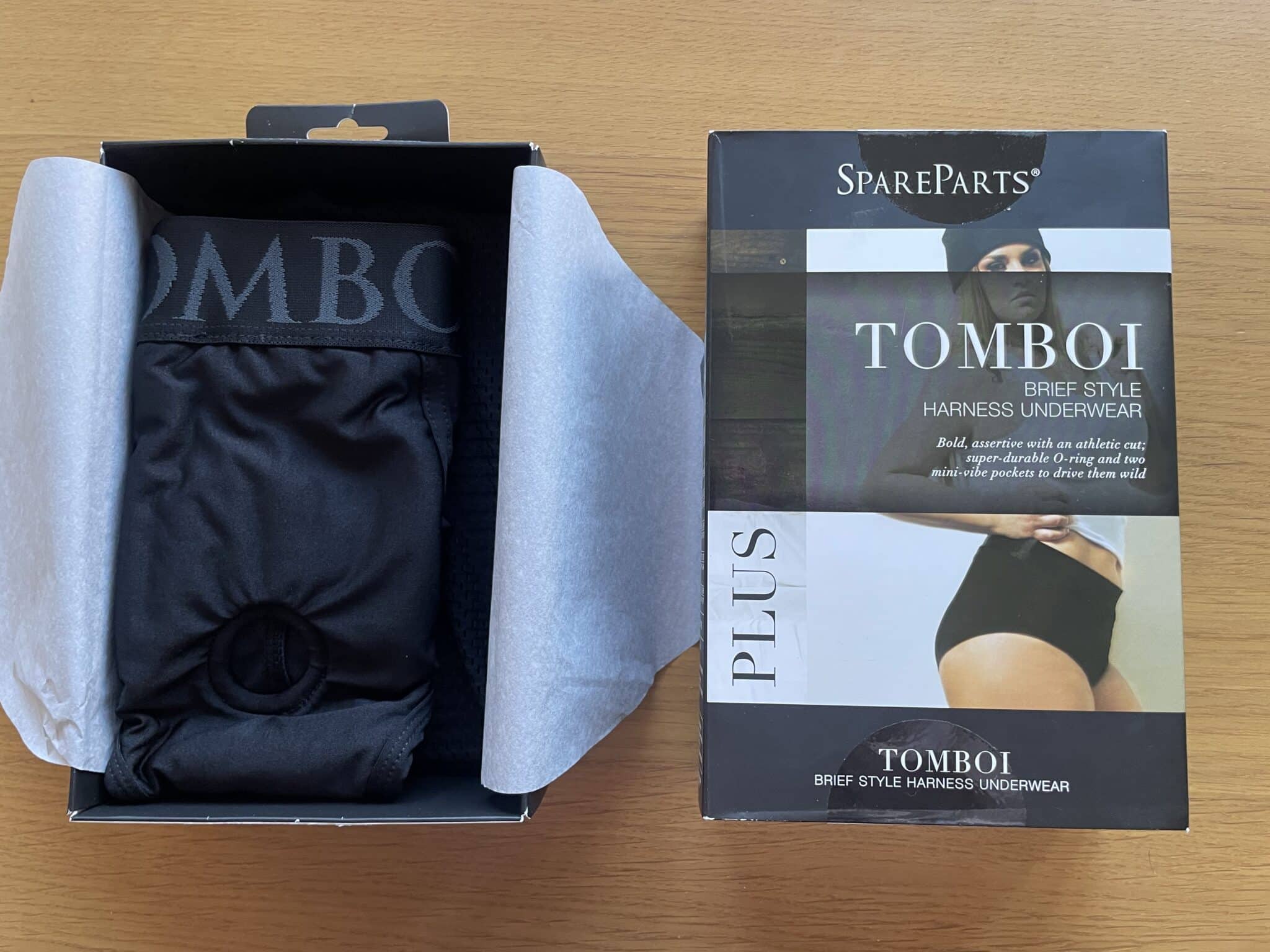 SpareParts Tomboi Harness Briefs Packaging